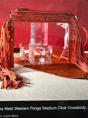 Montana West leather fringe Purse. NWOT